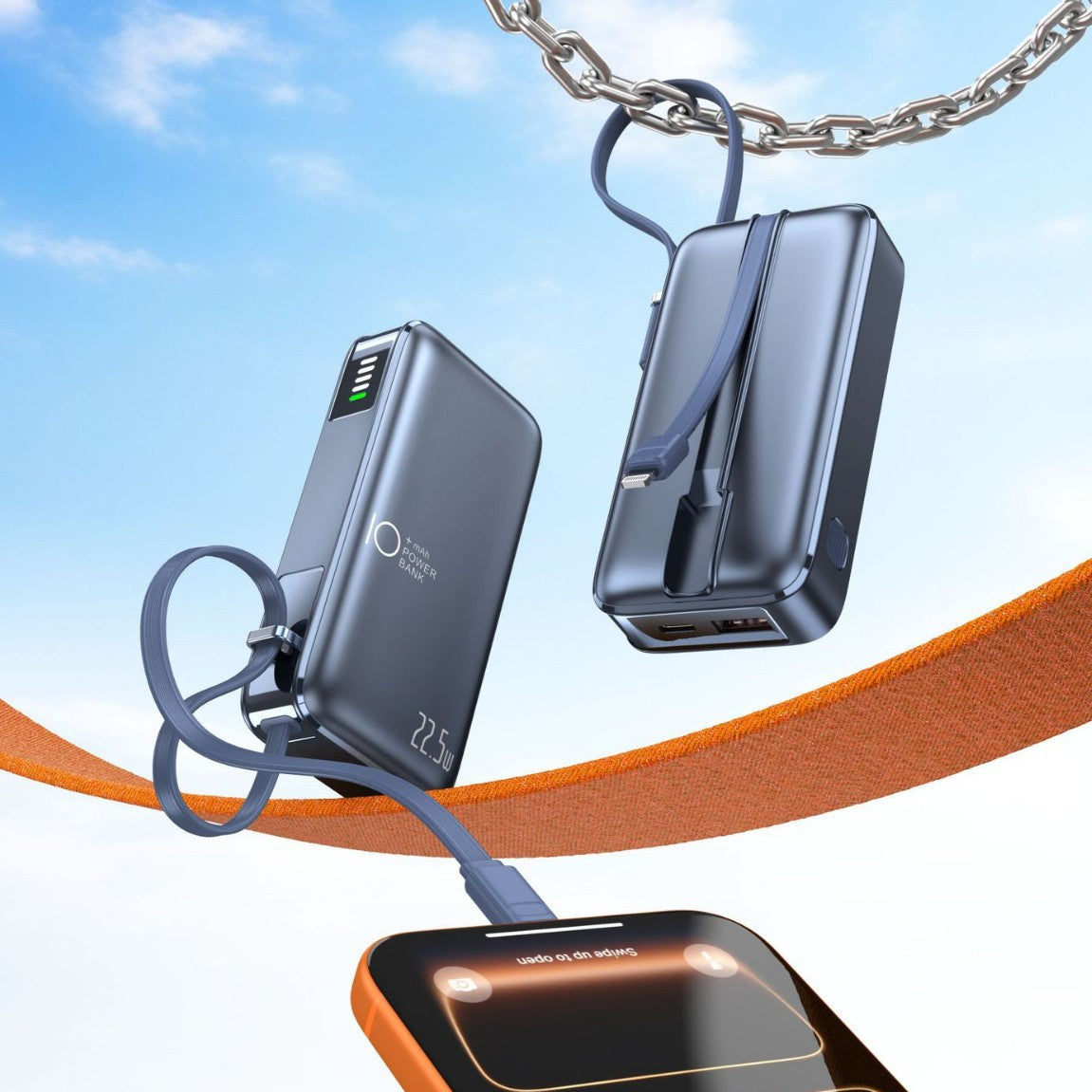 Tragbare Powerbank mit Schneller Usb-C Ladefunktion und Integrierter Led-Anzeige Brehn