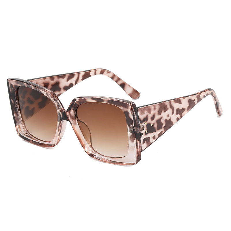 Damen Überdimensionierte Leo-Sonnenbrille Brehn