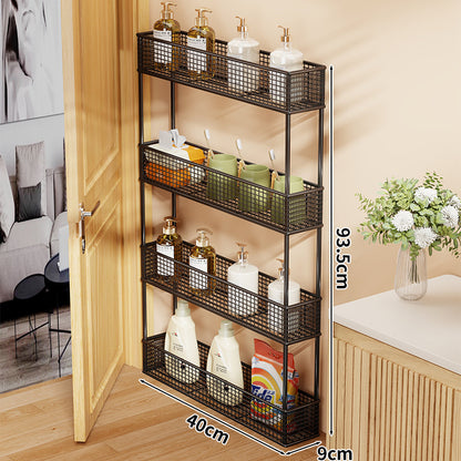 Slim Narrow Pull-Out Mesh Storage Organizer für Schrank und Türspalt