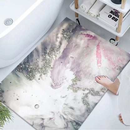 Luxuriöse Marmor Design Badematte Brehn