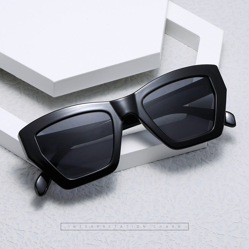 Damen trendige Sonnenbrille im modernen geometrischen Design Brehn