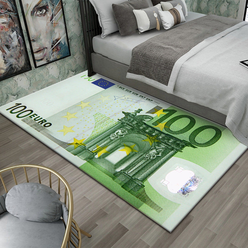 Dollar-Themen dekorativer Teppich