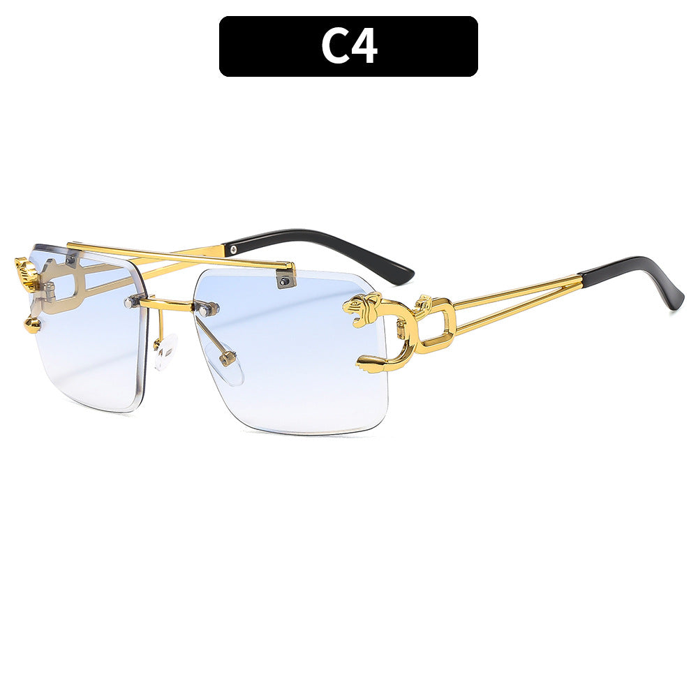 Luxus Statement Schild Sonnenbrille