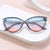 Damen stilvolle Cat-Eye Sonnenbrille mit UV-Schutz und leichtem Rahmen Brehn
