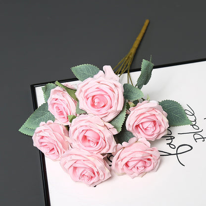 Faux Rose Blumenstrauß für Wohnkultur