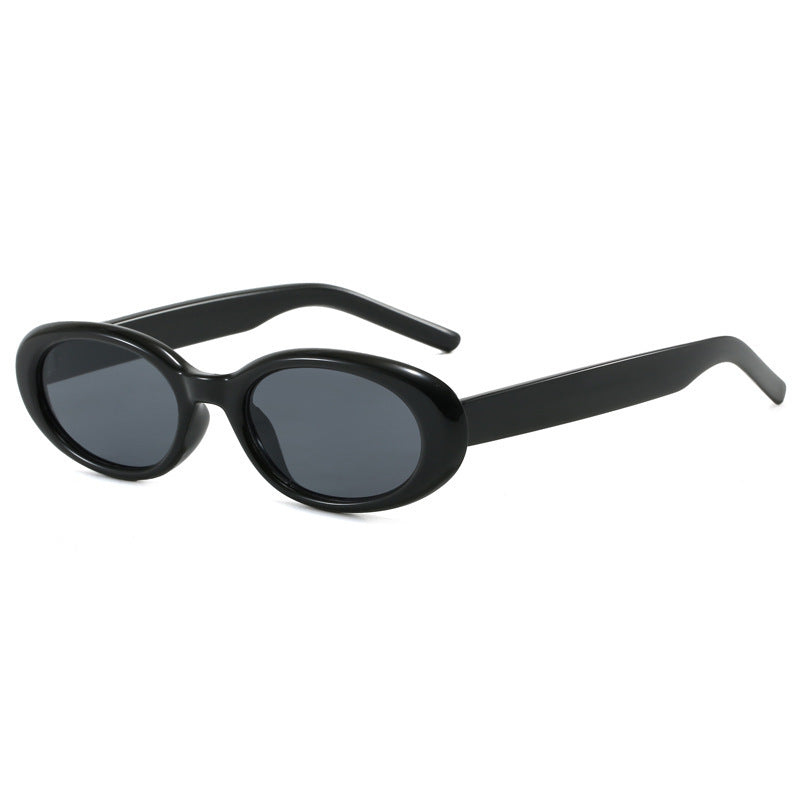 Damen ovale Sonnenbrille mit transparentem Effekt und UV-Schutz Brehn