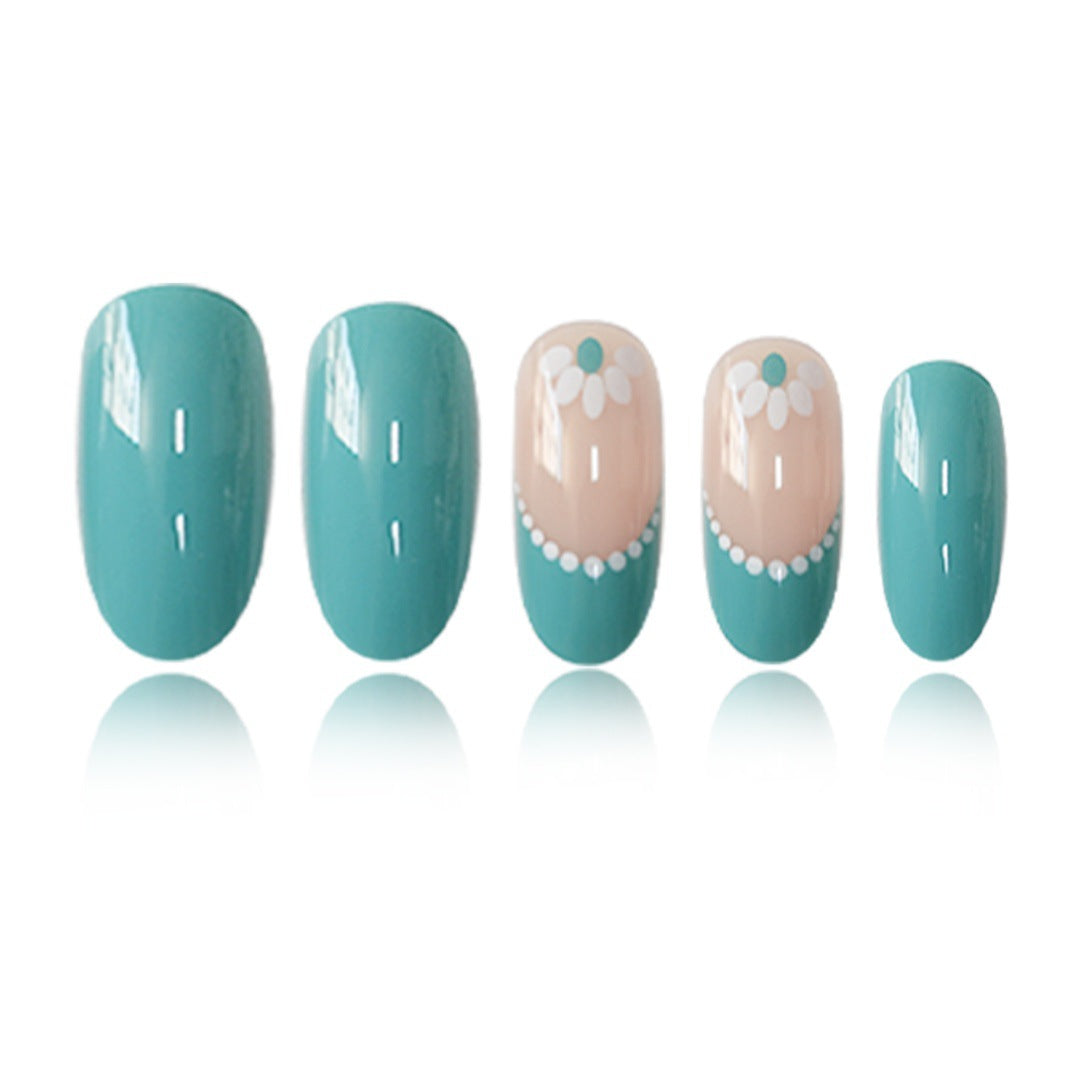 Elegantes florales Akzent-Nagelkunst-Set Brehn