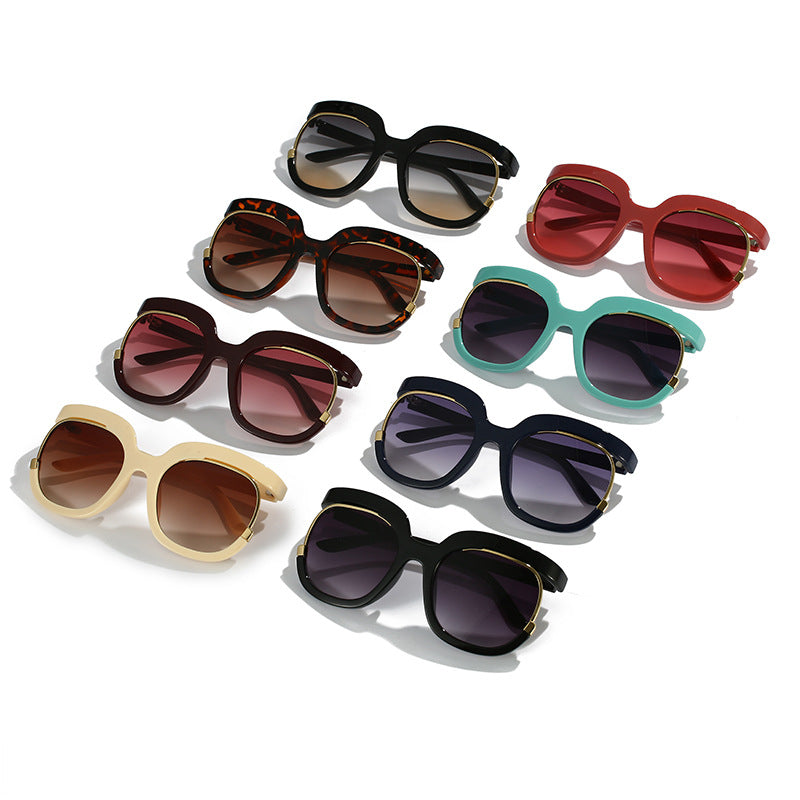 Damen Oversized Sonnenbrille mit elegantem Tortoise-Design Brehn