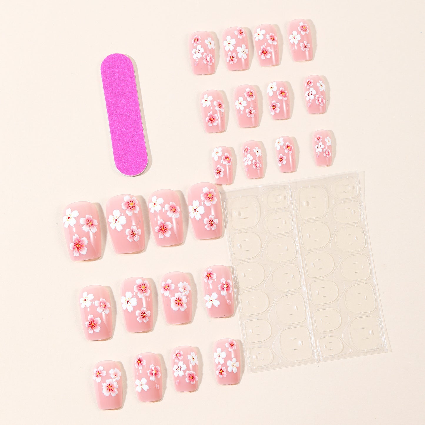 Floral Acryl Nail Art Set Brehn