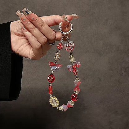 Dekorativer Perlen Charm Schlüsselanhänger Halter Brehn