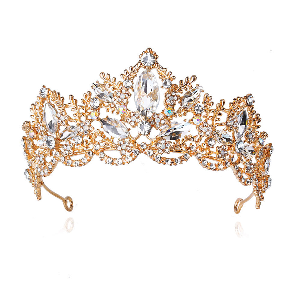 Damen Glamouröse Tiara mit funkelnden Kristallverzierungen Brehn