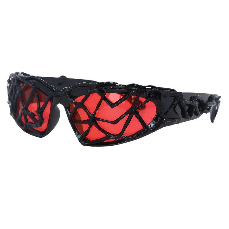 Damen Sportliche Sonnenbrille mit innovativem, strukturiertem Rahmen Brehn