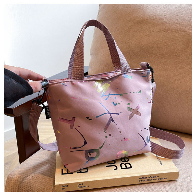 WoArtistic gemusterte Mini-Tote-Bag Brehn
