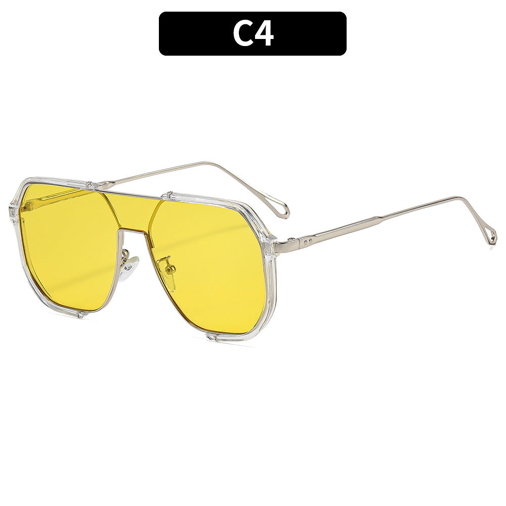 Futuristische geometrische Schild-Sonnenbrille
