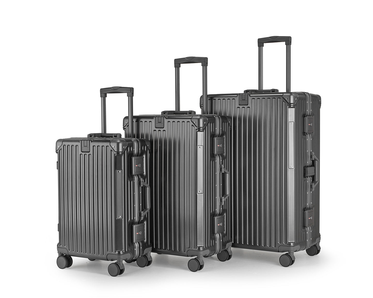 Unisex Aluminium Hartschalen Reisegepäck Set Brehn