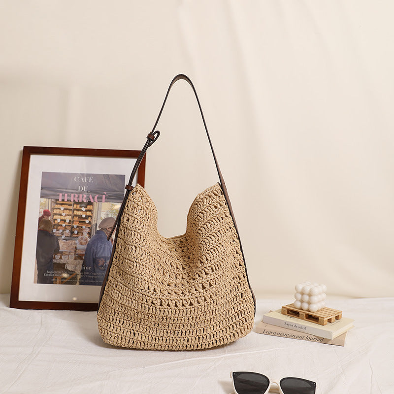 Handgefertigte Schultertasche Im Modernen Naturdesign Brehn
