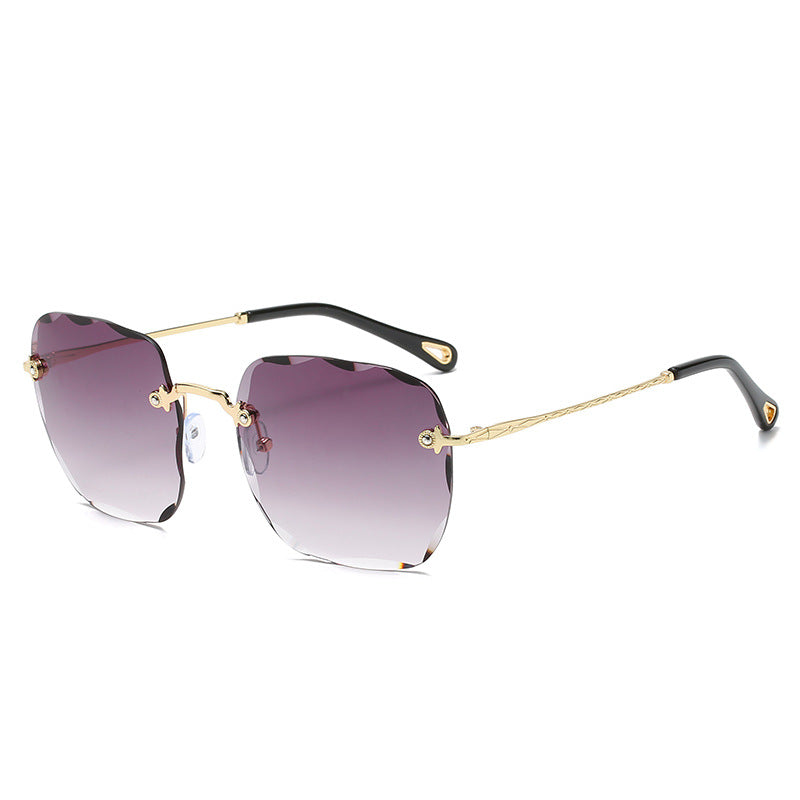 Damen modische Flügelsonnenbrille mit hochwertigem Metallrahmen Brehn