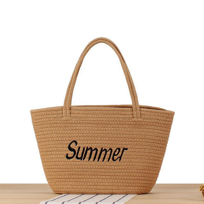 Strandtasche Im Modernen Korbmuster Brehn