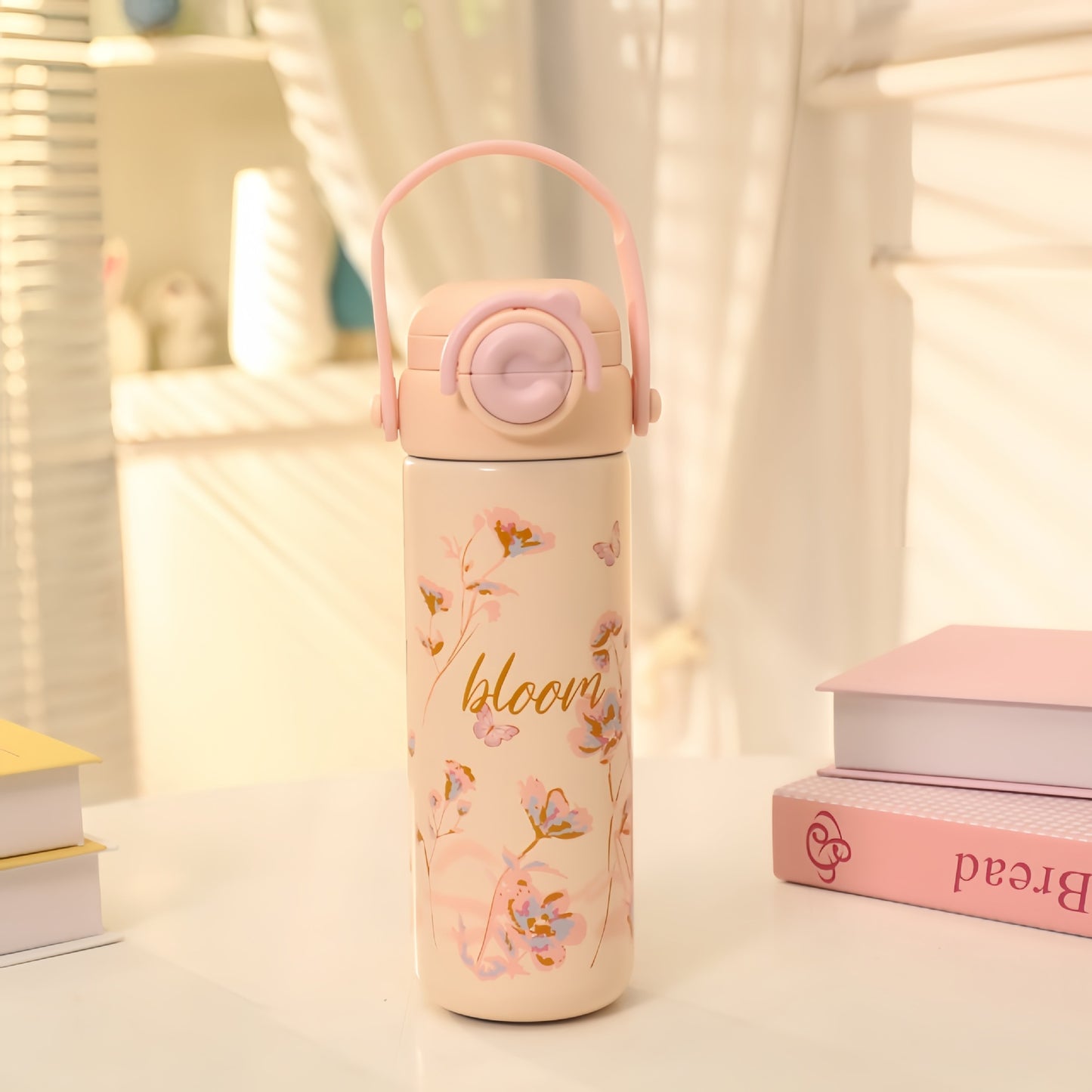 Damen Isolierte Trinkflasche im fröhlichen Erdbeerdesign Brehn
