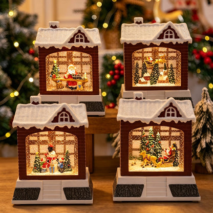 Dekorative Weihnachtslaterne mit Lichtern Brehn