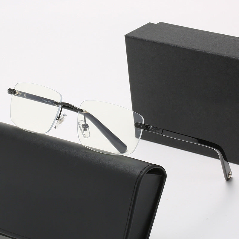 Damen modische Halbrahmenbrille mit komfortablen Nasenpolstern und edlem Design Brehn