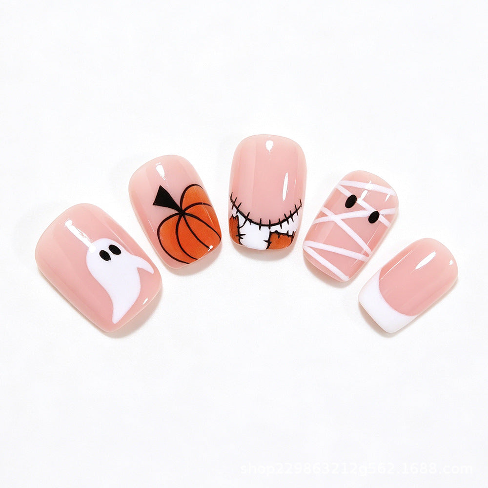 Halloween-Themen Press-On Nagelkunst Brehn