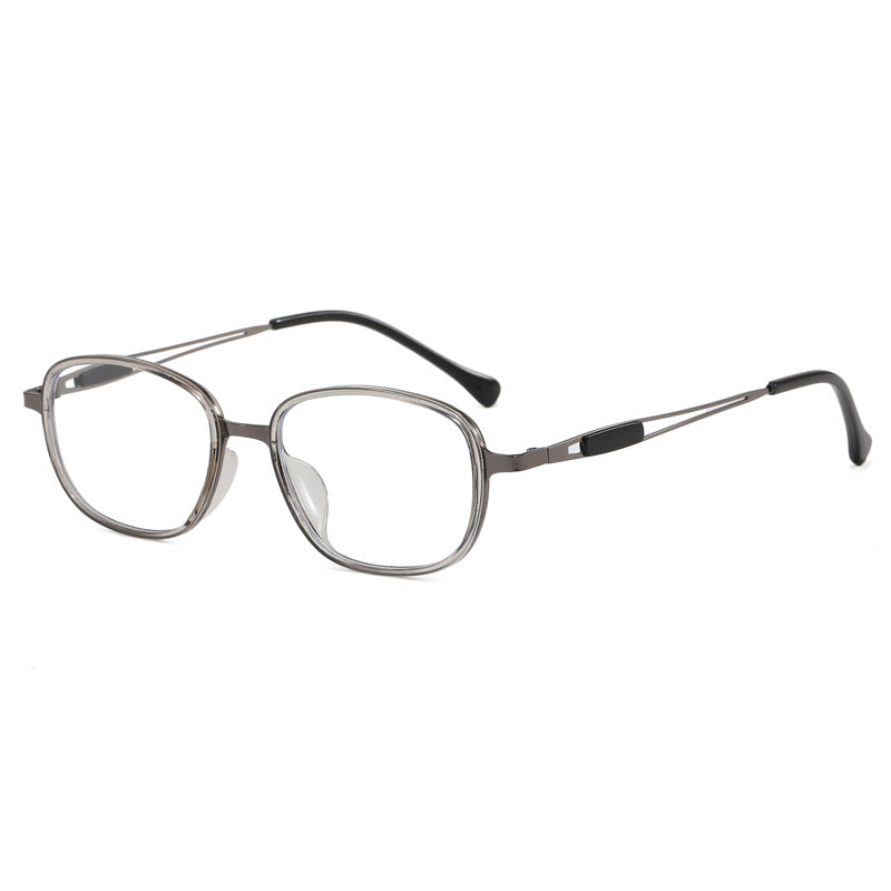 Modische Sonnenbrille mit Quadratischem Rahmen und Schmalem Metallgestell Brehn