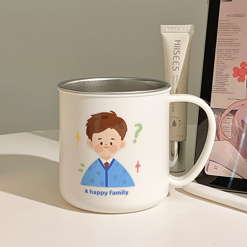 Keramiktasse mit Fröhlichem Familienmotiv Brehn 1786635457