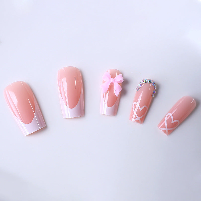 Elegante Französische Spitzen Acryl-Nagelverstärkungen Brehn