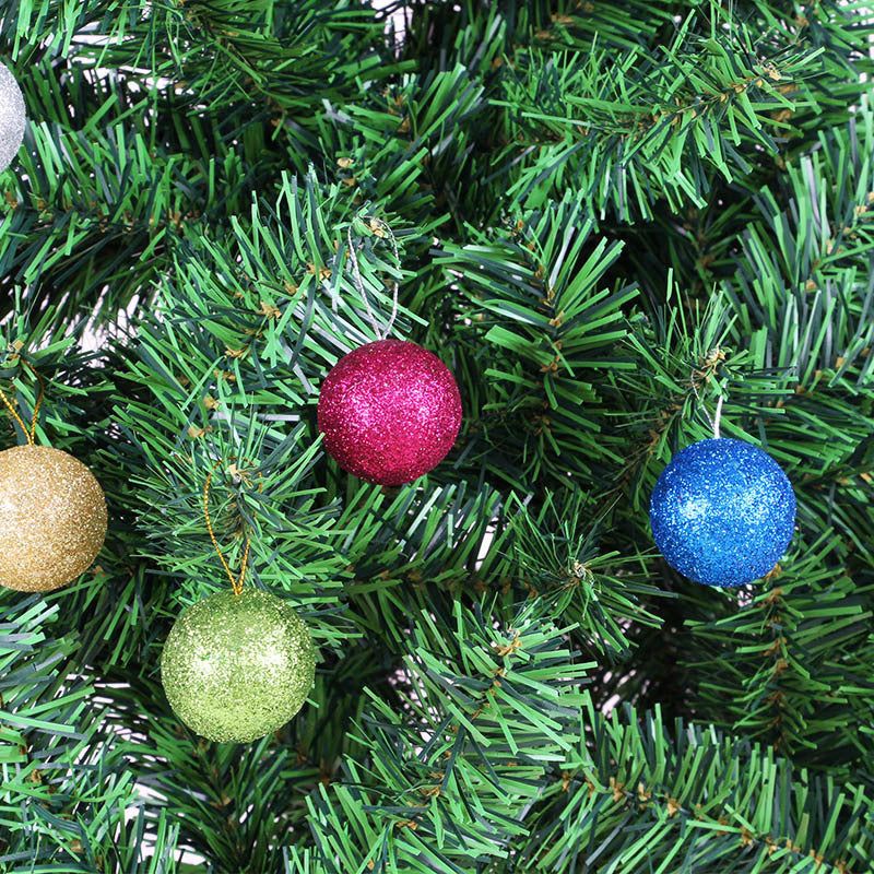 Glänzende Glitzer Weihnachtsbaumkugeln Brehn