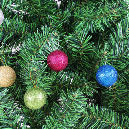 Glänzende Glitzer Weihnachtsbaumkugeln Brehn