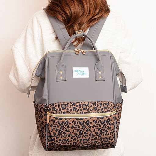 Trendiger Tierdruck Wickelrucksack Brehn