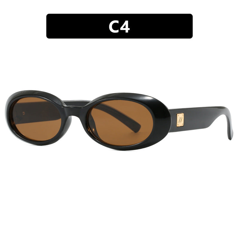 Damen exklusive Sonnenbrille im eleganten Ovaldesign Brehn