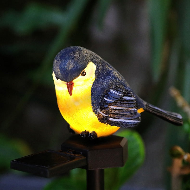 Realistische solarbetriebene Raubvogel-Eule Gartenstecker mit Bewegungssensor Brehn