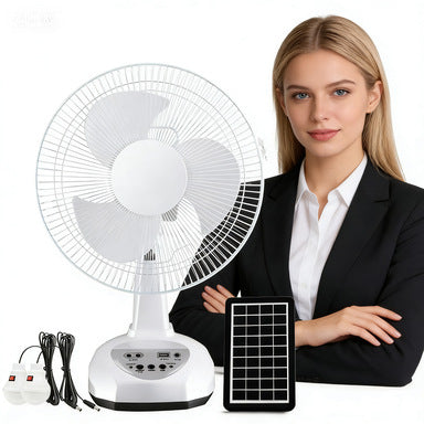Unisex Tragbarer Solar-Ventilator mit flexibler Neigung Brehn
