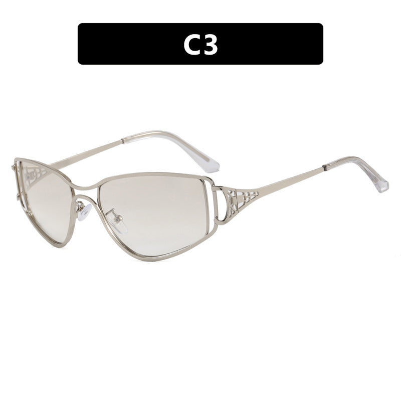 Damen exklusive Cat-Eye Sonnenbrille mit eleganten Verzierungen Brehn