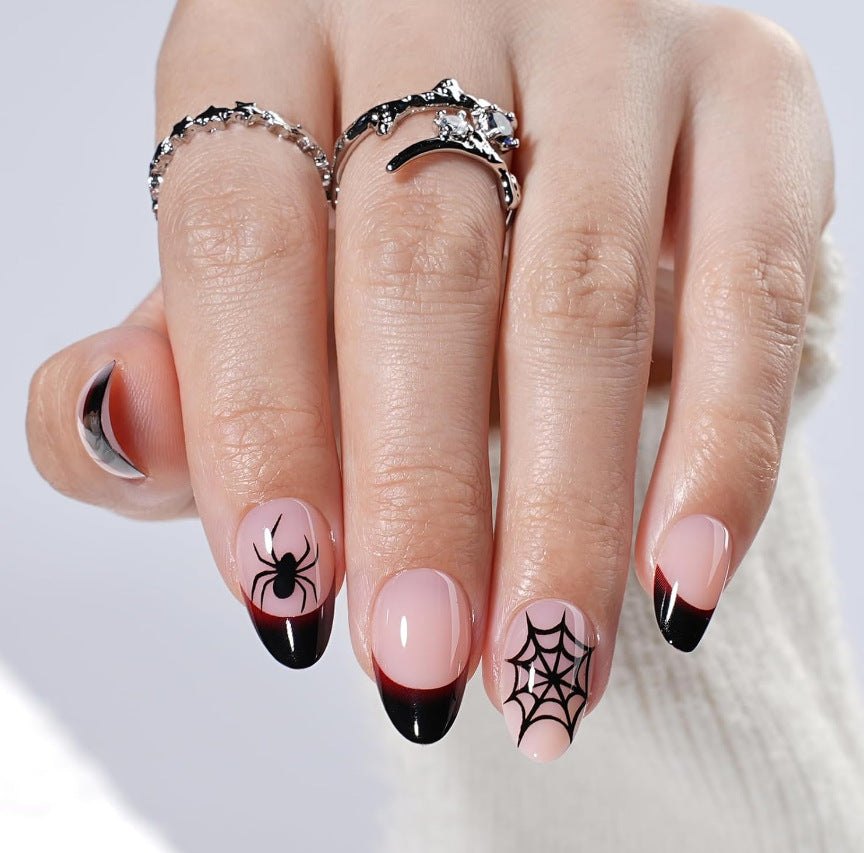 Halloween Kürbis und Spinne Nagelkunst Brehn