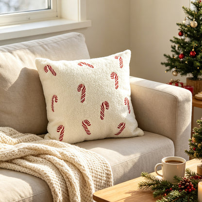 Festlicher getufteter Chenille Merry Christmas Nackenstützkissen