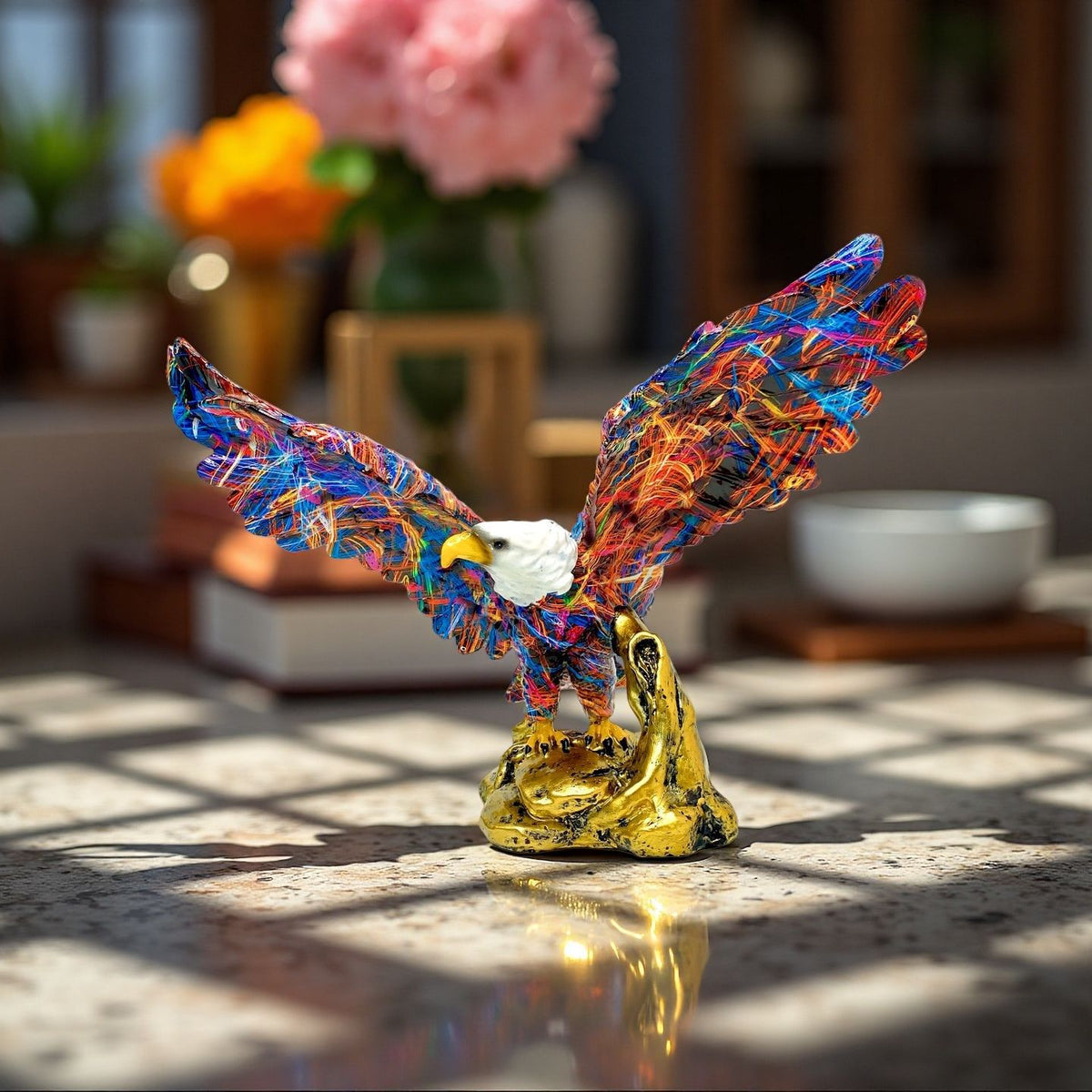 Kunstvolle Adler Skulptur Brehn