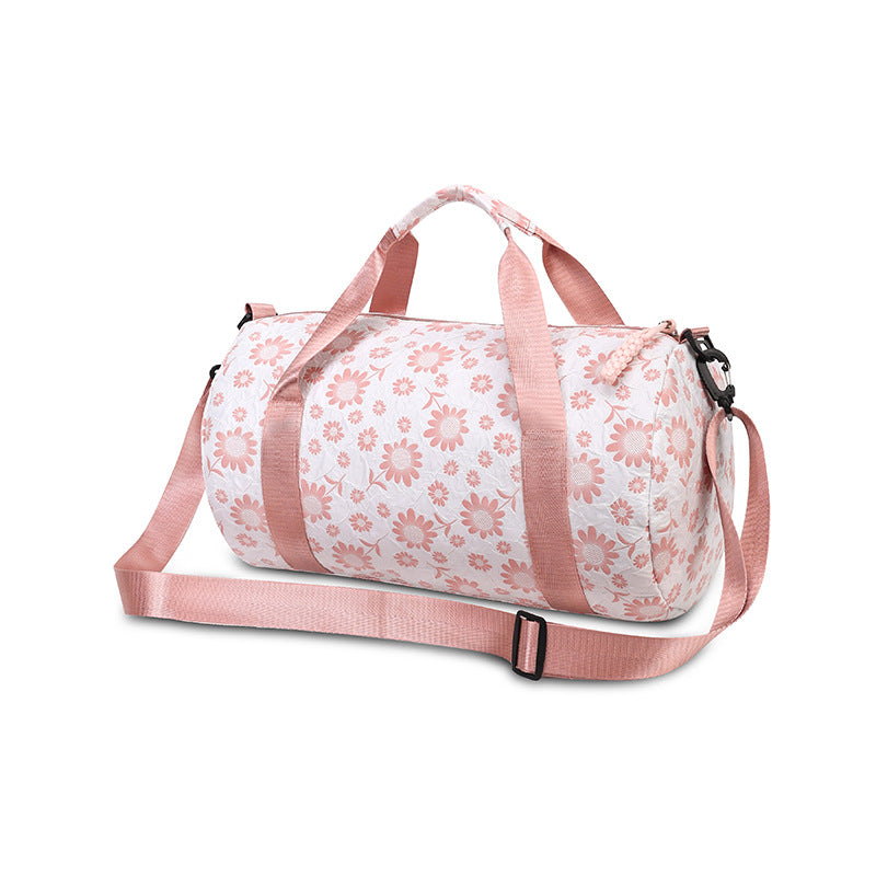 Sportliche Duffel-Tasche Mit Blumenmuster Brehn