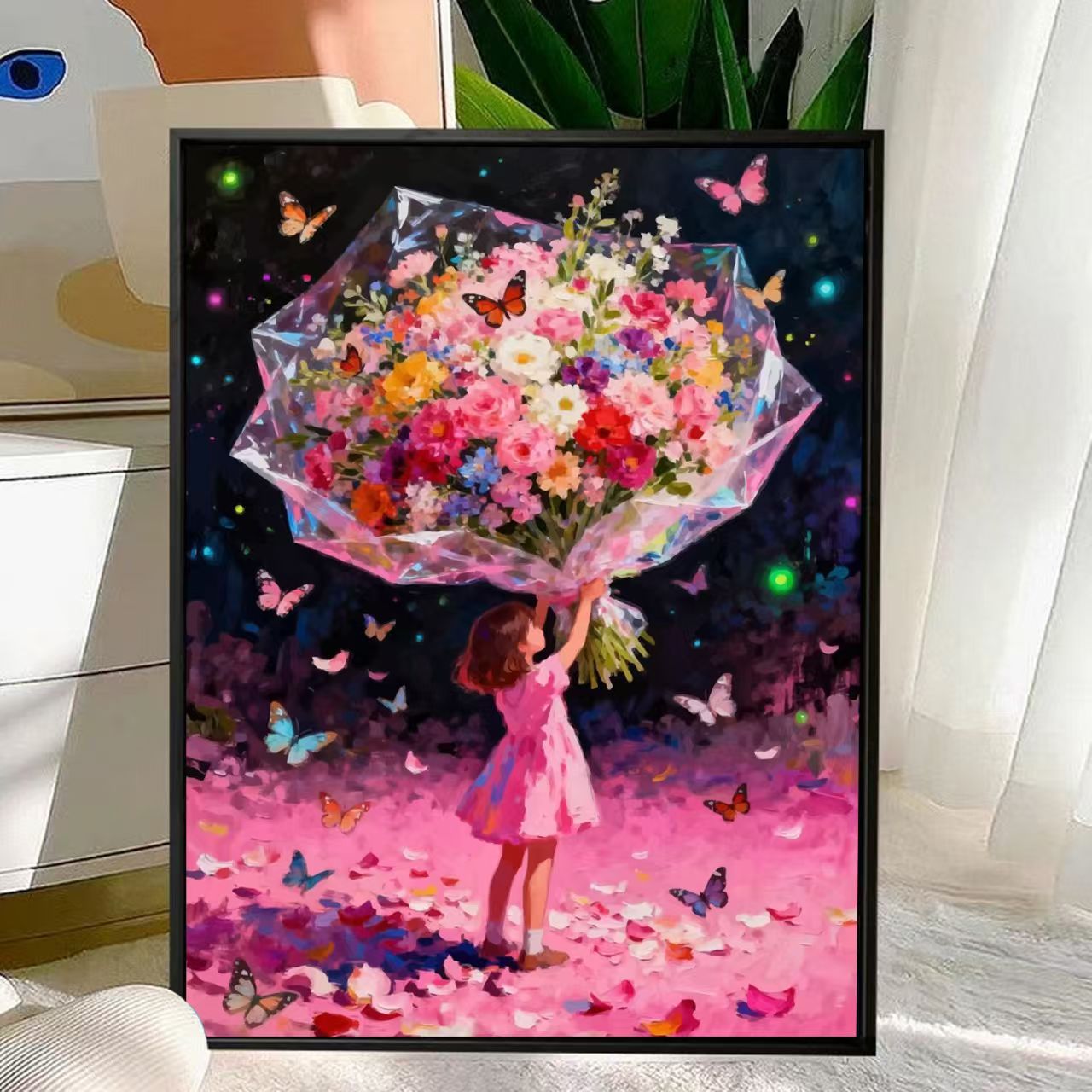 Charmante Florale Bouquet Leinwandkunst Brehn