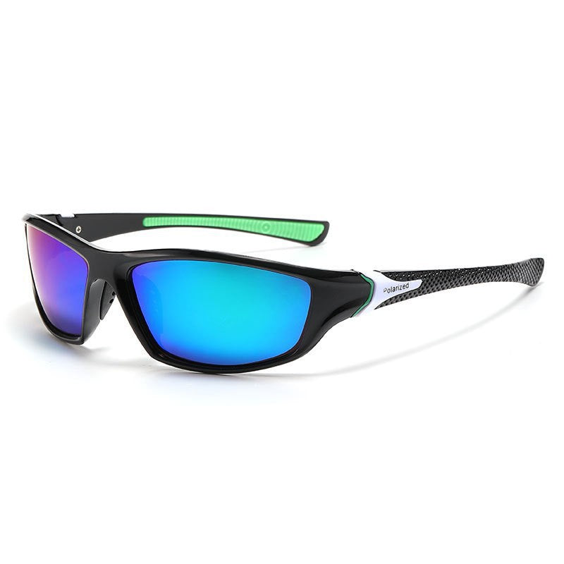 Unisex nan sportliche Wraparound-Sonnenbrille mit polarisierten, bruchsicheren Polycarbonat-Gläsern und rutschfesten Nasenpads Brehn
