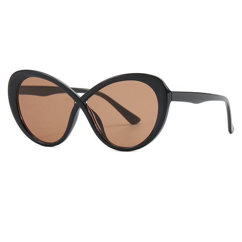 Damen Cat-Eye Sonnenbrille mit verspiegelten Gläsern Brehn
