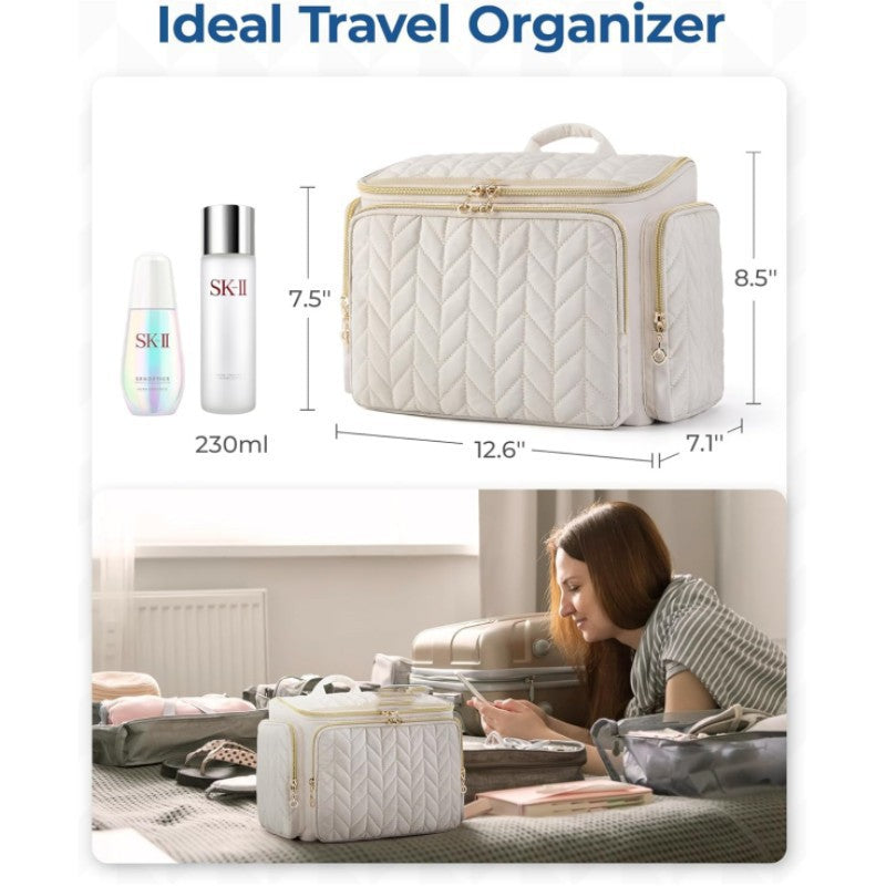 Kosmetik-Organizer-Tasche mit Strukturierter Steppung Brehn