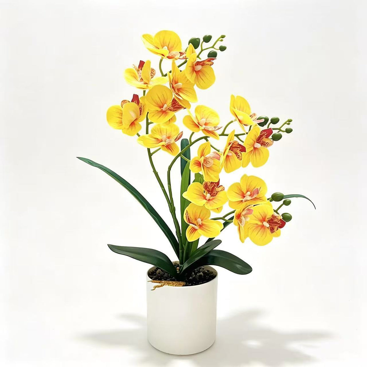 Lebensechte Künstliche Orchideen Pflanze Arrangement für Dekorative Dekoration