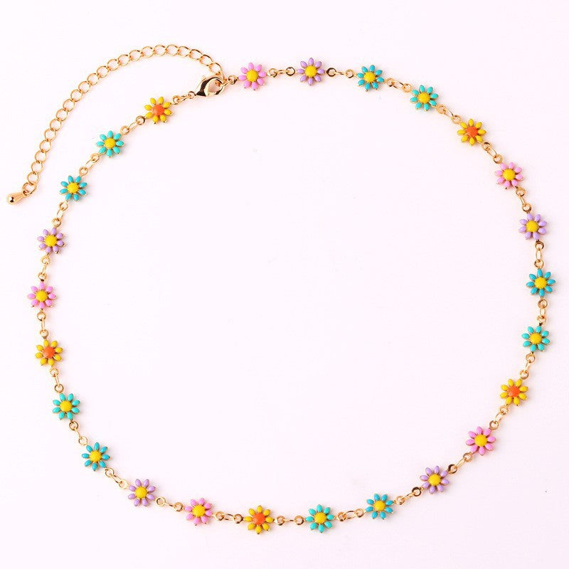 Floral Daisy Chain Halskette Brehn