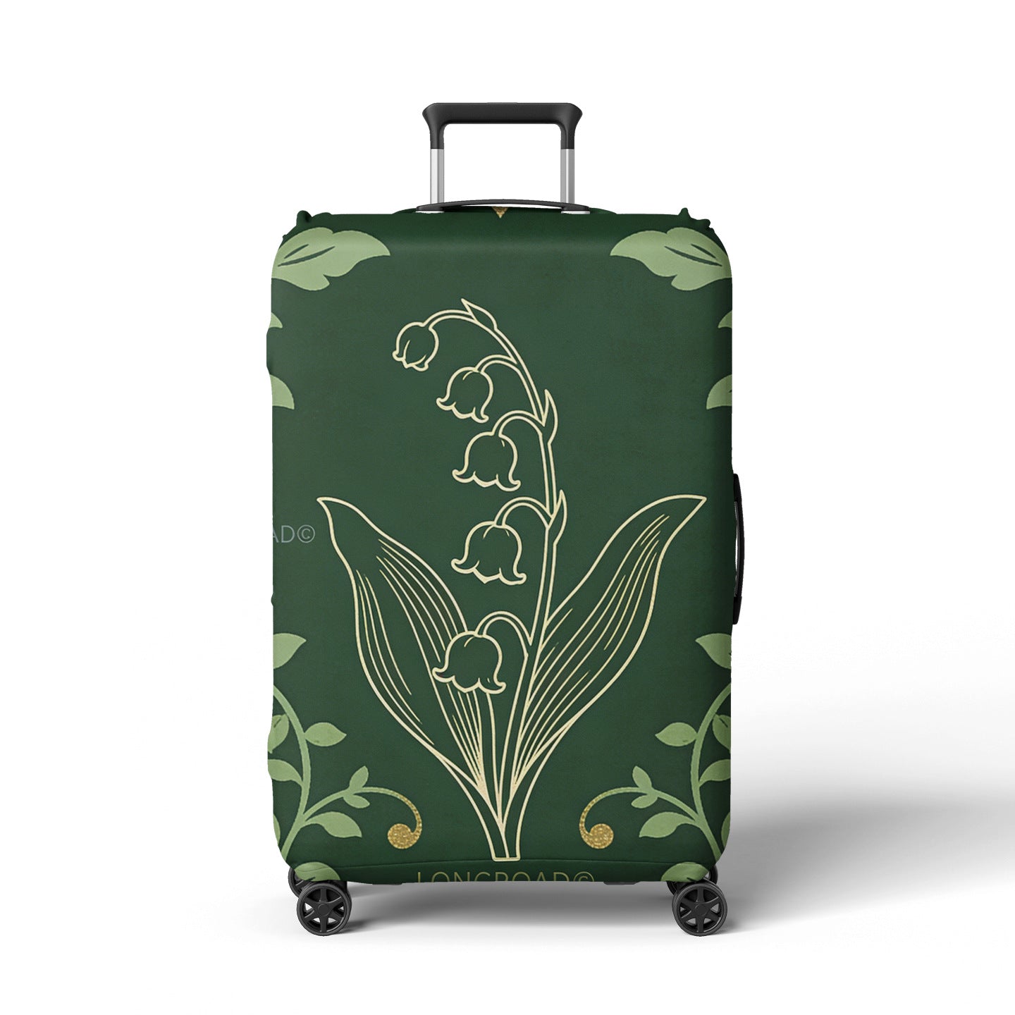 Damen Kofferhülle mit floralem Lavendel-Muster Brehn