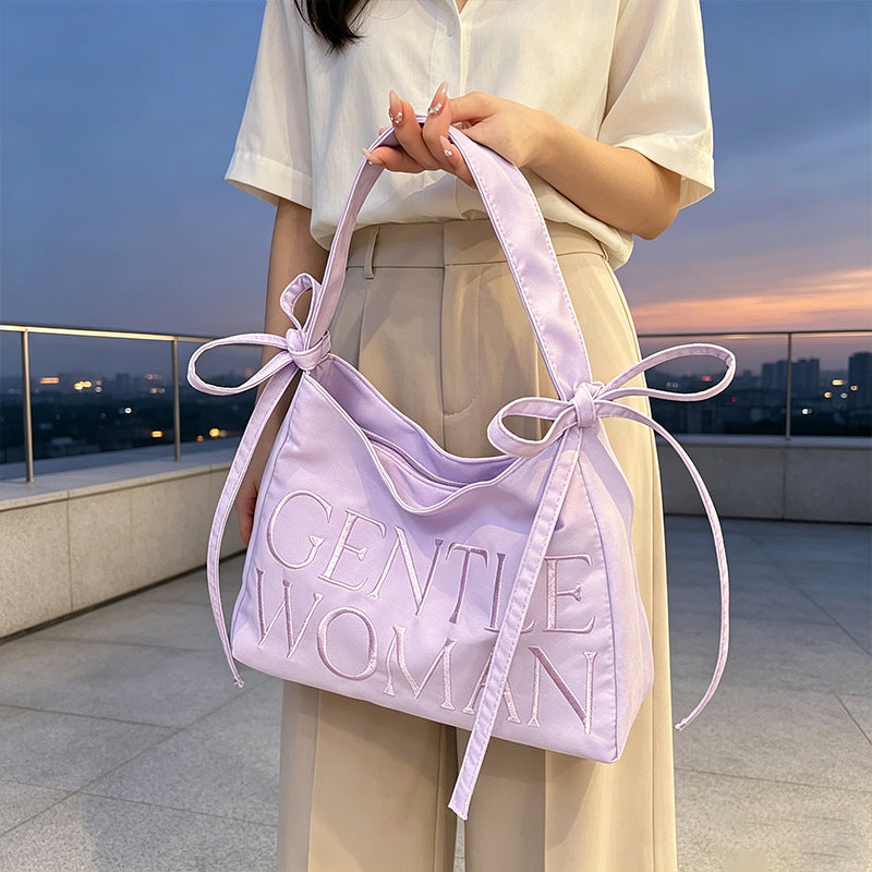 Stylische Satin Bucket Bag Brehn