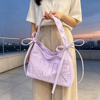 Stylische Satin Bucket Bag Brehn