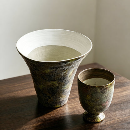 Kunstvolle Keramikblumenvase Brehn
